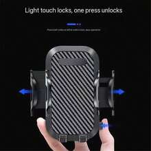 TOPK D42N Dashboard Car Phone Mount, Adjustable Hands-Free Cell Phone Holder, 360° Rotation, Waterproof, ABS Material, Auto Vehicle Compatible, Full-Angle Adjustment For All Smartphones - Black - View 4