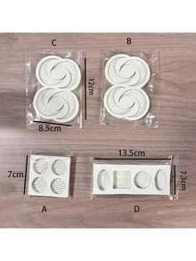 1pc Silicone Cake Mold,The New Star And Moon Silicone Mold Is Suitable For Making Mooncakes, Candles, Soap, Chocolate, Etc. It Is A DIY Baking Tool, Fondant Molds, Candy Molds, Baking Accessories, And Mooncake Silicone Baking Molds, Interesting Gifts, Kitchen, Cake Molds, Personalized Gifts, Ramadan, Ramadan Decorations, Ramadan Gifts - Multicolor - View 3