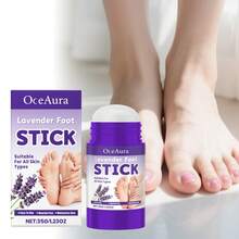 1pc 35g Lavender Foot Moisturizing Stick, Gentle, Refreshing, Hydrating, Convenient Foot Care, Softens Dry, Cracked Feet And Heels, Moisturizes And Nourishes Feet - Violet Purple - View 2