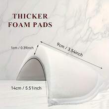 1/2/5 Pairs Shoulder Pads, Garment Anti-Slip Shoulder Foam Padding, Thick Removable Seamless Shoulder Cushion, Non-Slip Suitable For Men And Women - Multicolor - View 10