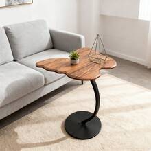 LKZ Butterfly-Shaped Side Table, Vintage Mobile Coffee Table, Creative & Minimalist Small Side Table, Suitable For Living Room, Sofa And Balcony - Multicolor - View 2