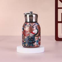 1 chiếc cốc hình búp bê kiểu Trung Quốc mới, di động ngoài trời có tay cầm, cốc bỏ túi, cốc ô tô, nhiều họa tiết để lựa chọn như bướm, cá chép, công. - Nhiều màu - Xem 3