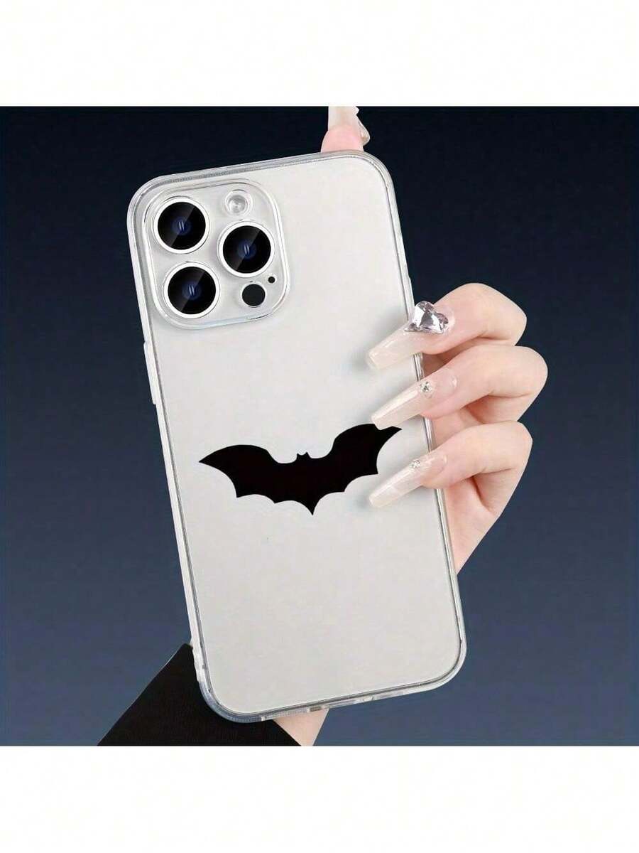 Funda Transparente y Anti-Amarilleo con Patrón de Murciélago Simple - Protección Completa de Lente, a Prueba de Golpes, a Prueba de Caídas, Adecuada para Series - Multicolor - Ver 1