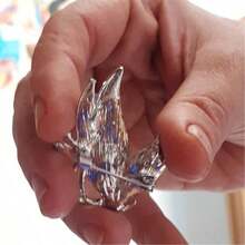 Vintage Rhinestone Crystal Inlaid Butterfly Brooch Women Girls Party Elegant Insect Enamel Pins(Purple) - Purple - View 5