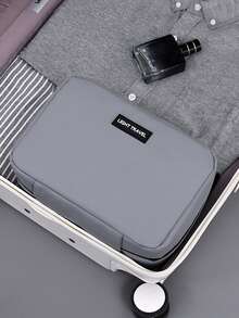 1pc Men's Waterproof Toiletry Bag, Wet & Dry Separation, Portable Travel Cosmetic Organizer - Multicolor - View 11