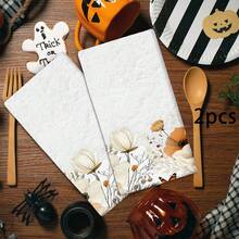 2/4 Pcs Floral Print Dish Towels, Super Absorbent Microfiber Modern Dish Cloths, Cooking And Baking Tea Towels, Cleaning Rags, Hand Towels, Highly Soft And Absorbent, Kitchen Decor, Gifts For Neighbors, Mothers, Birthdays, Housewarming For Friends, Kitchen Essentials, Daily Necessities - Multicolor - View 14