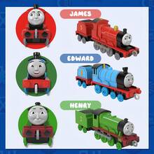 Mattel Thomas & Friends TrackMaster Diecast Toy Train Edward/Emily/Yong Bao/James/Henry Genuine Zinc Alloy Toy Train Die-Cast Metal Push-Along Toy Train For Preschool Kids Ages 3 Years And Up Pretend Play - Emily - View 4