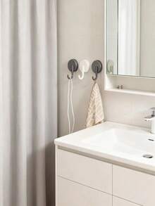 1pc Powerful Suction Cup Hook - No Drilling Required, Easy To Install On Bathroom And Kitchen Tiles, Durable Vacuum Adhesive Towel Rack - Suitable For Homeowners And Tenants - Great For Organizing Towels And Kitchen Utensils - Perfect Housewarming Gift - Multicolor - View 8