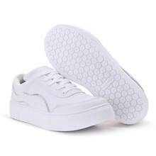 Soft, Lightweight, Comfortable Athletic Shoes, New Year's Shoes, New Year's Eve Shoes, White Shoes, Gym Shoes. - Bạc - Xem 5