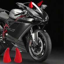 Car Devil Horns Magnetic, 2pack Devil Horns For Car, Car Roof Decoration 3D Devil Horns Decor, Halloween Car Accessories, Devil Horn Anti-Collision Protector, 3D Devil Horn Sticker(B) - A - Xem 5