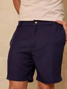 Men's Tailored Bermuda Shorts Kit, Preppy, Casual, Elegant - White Marine - Xem 3