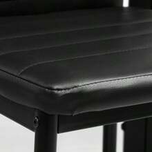 【ブラック3脚セット】ダイニングチェア PUレザー 北欧風 モダン 組立簡単 軽量3.9kg 耐荷重100kg - ブラック - チェックする 6