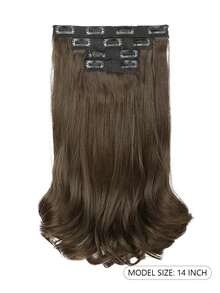 14 Zoll 4 Stücke Clip-In Haarverlängerungen aus synthetischen Fasern, weich und natürlich für den täglichen Gebrauch von Frauen