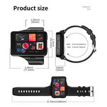 LOKMAT APPLLP MAX 4g Smart Phone Watch 2.28-Inch HD Large Round Screen Detachable Mini Mobile Phone HD Dual Camera Student Phone Watch PLUGGABLE 2G/3G/4G/5G/Sim Card Independent Call Wi-Fi Internet Access Heart Rate Step Counting Health Function Detection Free Download Of Third-Party App Application Software Youth Adult Men And Women Watch Multi-Function Black Technology Android System Supports GPS/BEIDOU/GRANUS/AGPS/LBS/WIFI - APPLLP MAX - 查看 12