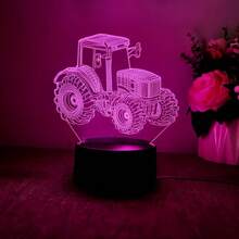 1pc Touchable 7-Color Motorcycle 3D Night Light - Room Decoration Stuff - Color Changing, Novelty Desk Decor With Motorcycle Theme For Bedroom, Birthday/Holiday Party Atmosphere Lamp, USB Powered - Touch 7 Colors - View 14
