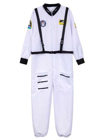 1 st. unisex vuxen cosplay astronaut jumpsuit, rollspel rymddräkt, pilotkostym för högtidsfestuppträdande