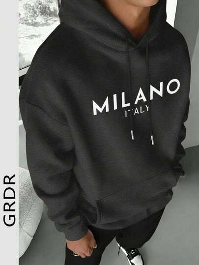  GRDR Men's Casual Loose Fit Hoodie Sweatshirt, Autumn/Winter