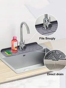 Silicone Faucet Drain Pad, Kitchen And Bathroom Splash-Proof Sink Pad, Drainage Pad - Multicolor - View 6