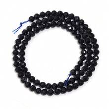 约90颗4毫米天然石雕珠，适合珠宝制作 - 包括粉晶 - DIY优雅手链项链 - 高品质珠宝配件，女士礼物 - 彩色 - 查看 25