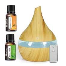 Aromatherapy Diffuser Humidifier  300ml With Remote & 7 Soothing Night Lights For Relaxation, Yoga, Sleep Aid And Mood Lighting - 杏色 - 查看 1