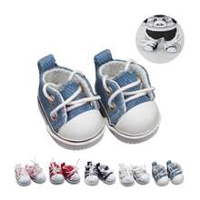 Cute Doll Shoes For Labubu(17cm), 2025 New Mini Shoes For Labubu Clothes Accessories, Mini Finger Shoes For Labubu Doll Accessories Dress Up Unique Style (Blue) - Màu xanh lam - Xem 1