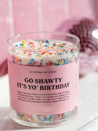 Happy Birthday! Wishing You A Very Happy Birthday And Another Year Full Of Wonderful Memories! May Your Birthday Be As Sweet As This Adorable Frosted Candle, And May The Coming Year Be Filled With Joy, Adventure, And Moments Worth Sharing. Happy Birthday! Suitable For All Birthday Celebrations! Candle Jar, Candles, Gifts, Home Decor, Birthday Decor, Birthday Candles, Decorations.