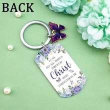 Igvean Biblical Gifts Bible Verse Gifts Butterfly Keychain Spiritual Gift For Women Inspirational Christian Religious Gift For Women Friends Sister Bestie Daughter Mom Aunt Faith Based Present - 如圖 - 查看 4