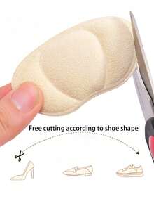 QKC 1双女士高跟鞋海绵鞋跟贴，柔软有弹性，防摩擦防滑，减震自粘半码鞋垫，适合女士高跟鞋 - 彩色 - 查看 4
