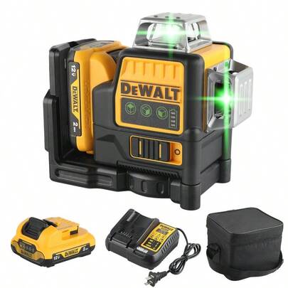 Dewalt DW089LG Nivel láser horizontal y vertical de 12V con 12 líneas y 360 grados en 3 lados