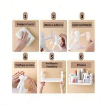 1 cái kệ nhựa dán tự dính, thiết kế họa tiết mặt người, không cần khoan, giao hàng nhanh, quà Giáng sinh 2025, thích hợp cho nhà bếp và phòng tắm. - Nhiều màu - Xem 9