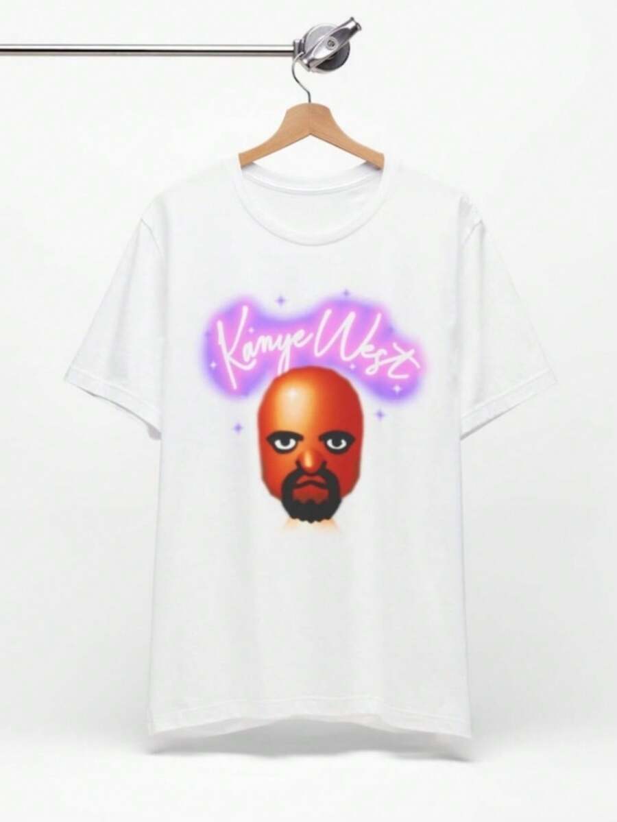 Matt WiiSports Airbrush Shirt,  Shirt, Funny Shirt, Meme Shirt, Vintage 80s Airbrush Tee - 白色 - 查看 1