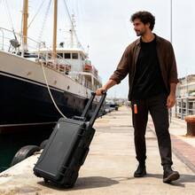 duro impermeable portátil con inserto de espuma personalizable para cámara, drones y equipos electrónicos - Negro - Ver 5