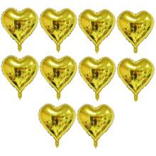 5/10pcs 18inch Heart Love Mylar Balloons, Heart Shaped Helium Foil Balloons Happy Anniversary Engagement Wedding Bridal Valentine's Day Birthday Party Decoration Theme Party Supplies - Multicolor - View 13