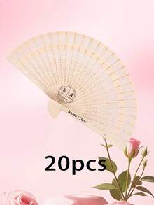 定制木质婚礼扇（5/10/20 把），个性化木质婚礼扇，雕花木质折扇，优雅婚礼礼物，伴娘礼物，婚礼纪念品，完美适用于婚礼、新娘送礼会、生日派对、家居装饰、朋友礼物、圣诞礼物。，Poetcore，永恒之爱 - 彩色 - 查看 43