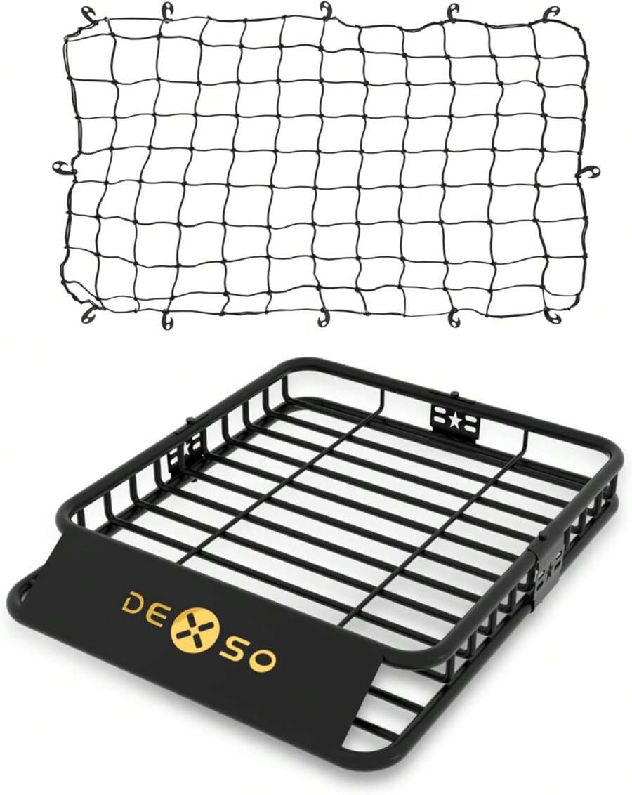 Cesta portaequipajes universal para techo, capacidad de 200 libras, para SUV, camionetas y vehículos - 51" x 36" - Ver 1