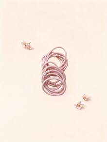 50 bunte Kinder Schmetterling Haargummis, einfache festliche elastische Stirnbänder, rot, Kinder Haaraccessoire Geschenkset, geeignet für Mädchen Pferdeschwänze und Zöpfe, perfekt für den täglichen Gebrauch