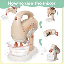 1 Set Children's Kitchen Toy Appliances Including Blender, Coffee Maker, Mixer And Toaster - Multicolor - View 7