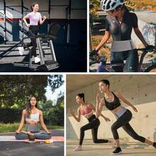 2 PCS Riñonera Oculta Transpirable de Punto Multifuncional,Cangurera para Correr para Hombre y Mujer,Cinturón de Almacenamiento Que Absorbe la Humedad,adecuado para escalada en roca,trotar - negro+gris - Ver 8