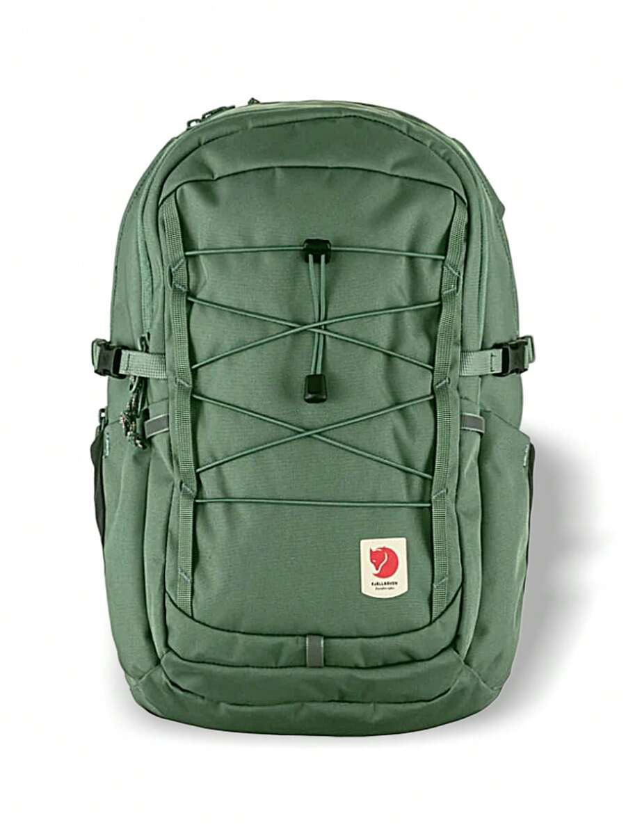 Fjallraven Skule 20 Backpack Sweat Absorption Breathable Versatile Solid Logo Easy To Wash Sports Outdoor Daily School Unisex 20L Green F23349614 - dark green - View 1