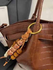 Bag Women's Pu Material Fan-Shaped Commuter Portable Tote Bag 2025 New Style Simple Lazy Style Single Shoulder Crossbody Bag - Brown - View 8