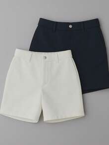 Men's Tailored Bermuda Shorts Kit, Preppy, Casual, Elegant - White Marine - Xem 9