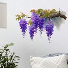 ملصق حائط ذاتي اللصق بزهور الورشة الحديثة - ملصق فينيل PVC واقعي ذاتي اللصق 2D للجدران والأبواب - سهل التقشير واللصق، لديكور المنزل والمكتب والمقهى، قابل للإزالة المؤقتة، مسطح 2D - متعدد الألوان - مشاهدة 5