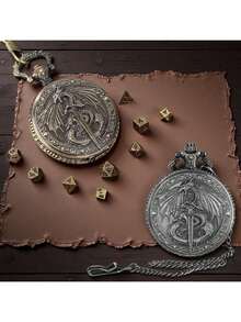 7合1旋转骰子套装，圣诞礼物，龙剑金属旋转骰子，带礼盒，多面桌面角色扮演游戏骰子，圣诞节个性化礼物，送给男友的创意礼物，送给青少年的趣味礼物 - 彩色 - 查看 10