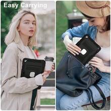 Camynra C5 Bracket Tablet Protective Case For Galaxy Tab A11/A11 Plus 11inch/A9 8.7inch/A9 Plus For  Series A16 11th 10th 10.9 AIR5 Air 11 M2/M3 Mini6 Mini7 Tablet Case - màu đen - Xem 6