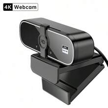 4K/2K/1080P USB Webcam With Auto Focus And Privacy Cover | Plug And Play, Compatible With PC/Laptop, Zoom, Live Streaming And Remote Work - Multicolor - View 9