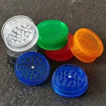 新款双层塑料研磨器，大号直径60毫米研磨器，多种颜色可选，手动草药研磨器，便携式双层研磨器 - 均碼 - 查看 2