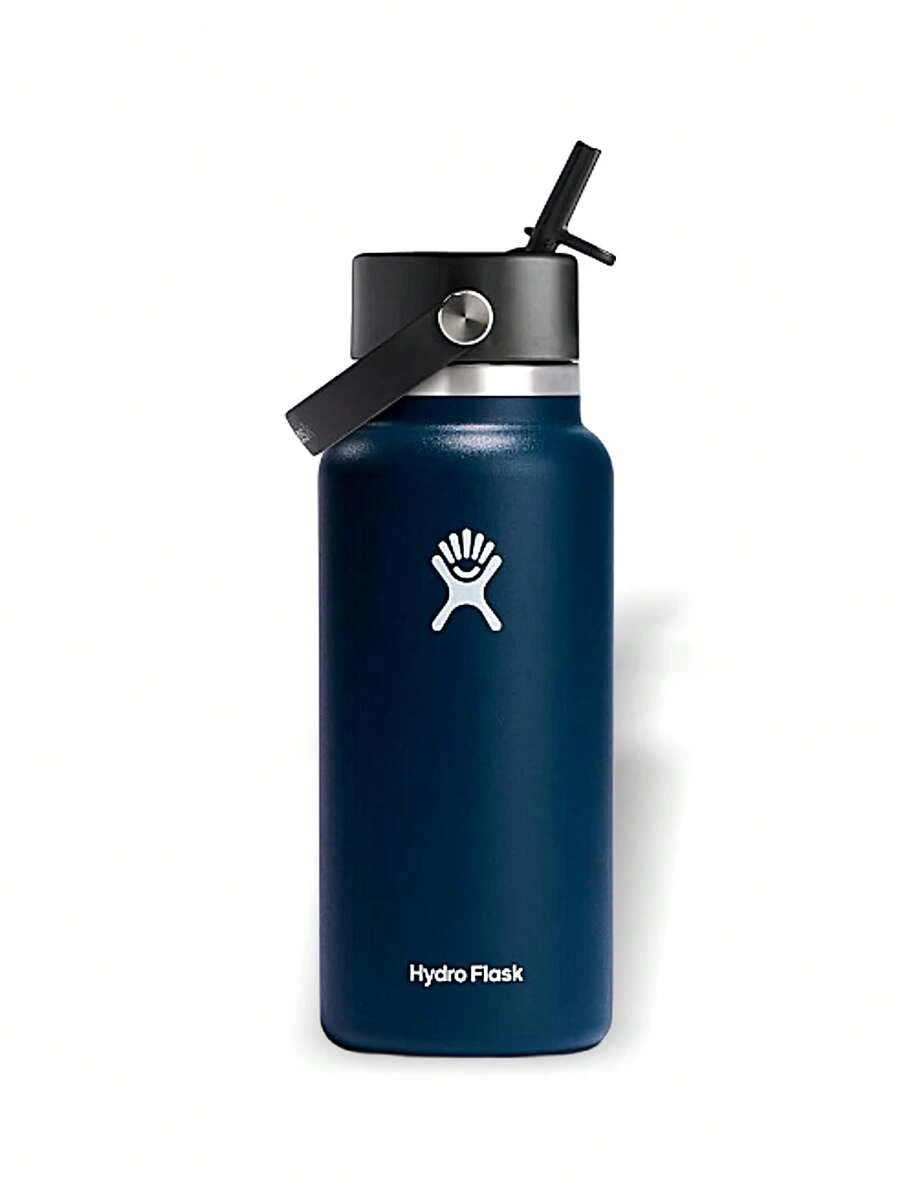 Hydro Flask 宽口弹性运动水壶 保暖 防风 透气 速干 纯色 Logo 跑步 瑜伽 学校 户外 日常 男女通用 深蓝色 W32BFS464 - 深藍色 - 查看 1