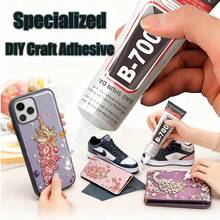 1 pièce-B7 Colle de strass transparent fait main - Colle de réparation de chaussures haut de gamme - Forte, douce, imperméable et flexible, convient pour les chaussures de sport et la réparation de chaussures - Idéal pour la réparation de chaussures DIY et la fabrication de chaussures - Convient également pour la réparation de téléphones portables, la bijouterie, les pierres précieuses, la nail art, la pierre, le bois, le verre, etc. Un incontournable pour la rentrée scolaire.