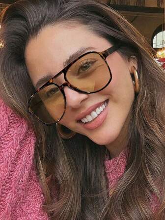 1/3 PCS Women's Acrylic Boho Aviator Toadstools Fashionable Fashion Eyewear For Holiday Outings And Holiday Gifts For Summer Beach Vacation, Outdoor, Travel Shades Fashion Glasses Leopard Tortoise Shell Bohemia Style Oversized Aviator Frame For Vacation, Beach, Travel