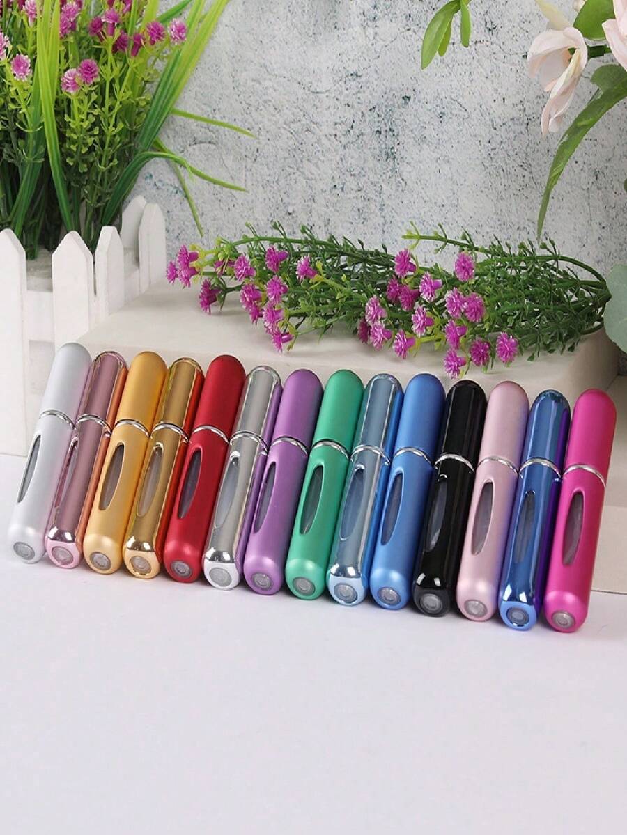1PCS Portable 5ml Refillable Perfume Atomizer Travel Self Pumping Dispenser Reusable Leak Proof Mini Fragrance Spray Bottle Washable No Fade Perfect For Daily Carry Travel Use Parties Festivals Weddings Music Events Beach Vacations Holiday Celebrations Gift Giving Suitable For Men Women Unisex Great Gift For Friends Mom Daughter Girlfriend Best Present For Perfume Lovers And Frequent Travelers TSA Approved Convenient Fragrance Solution For On The Go - 黑色 - 查看 1